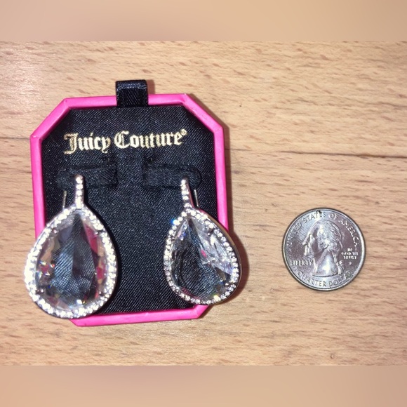 Juicy Couture Jewelry - Juicy Couture Crystal Teardrop Earrings NWT MSRP $52